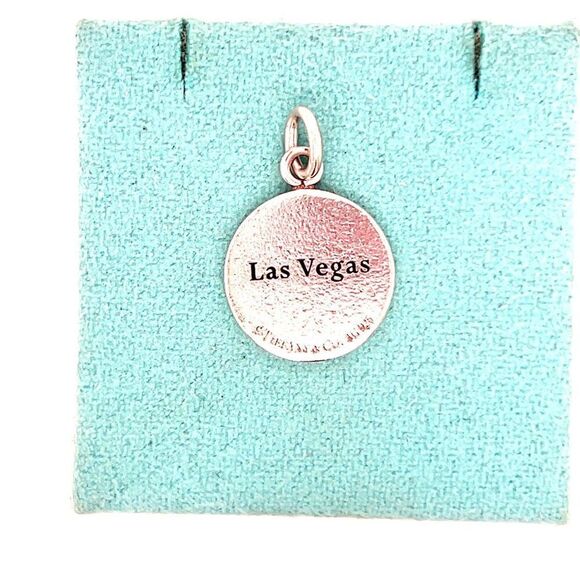 Rare T&Co. 925 Las Vegas Chip Charm/Pendant - Picture 5 of 6
